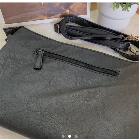 [2 for $15] Black Faux Leather Pouch/crossbody - Picture 2 of 3